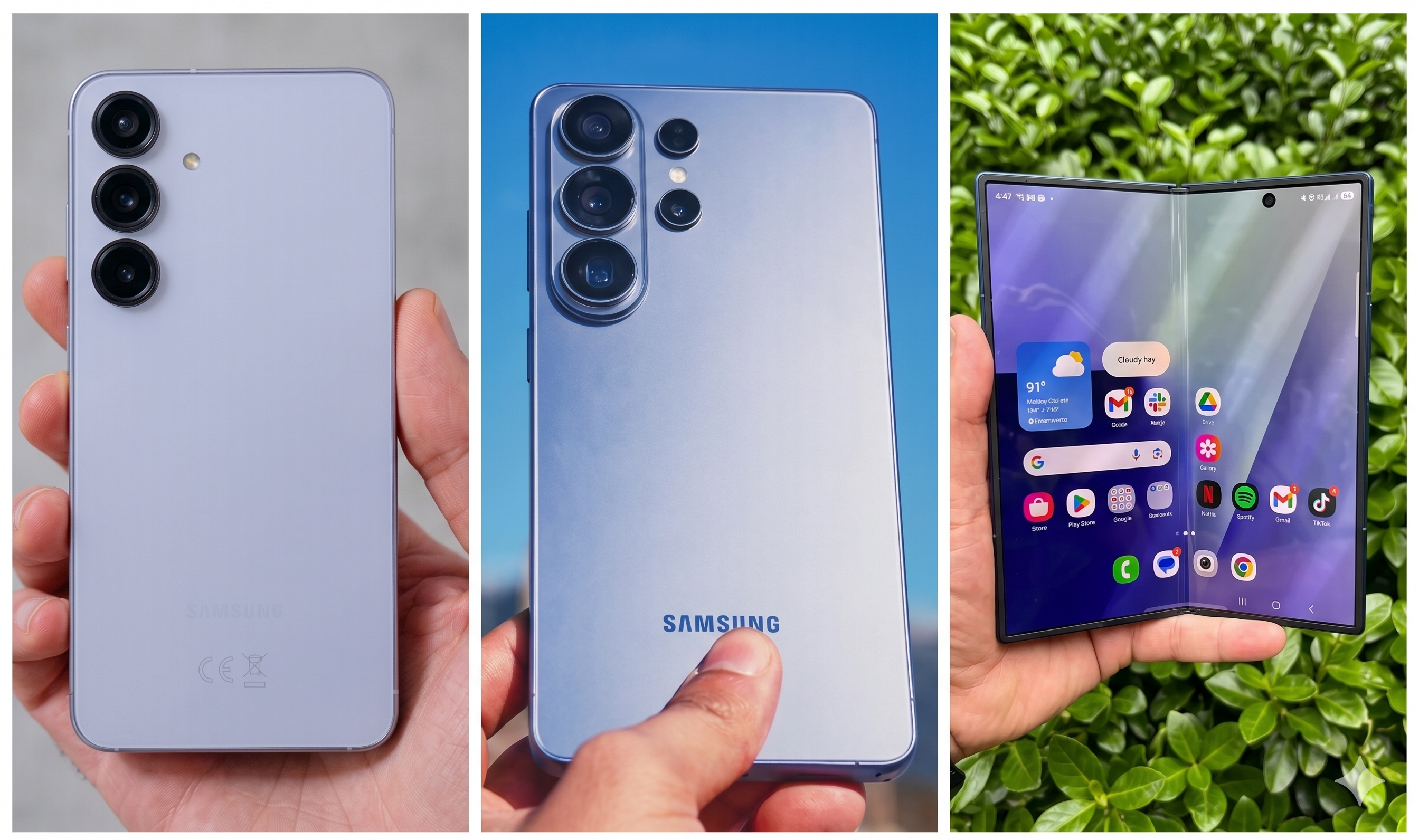 Samsung Galaxy flagship phone lineup photo